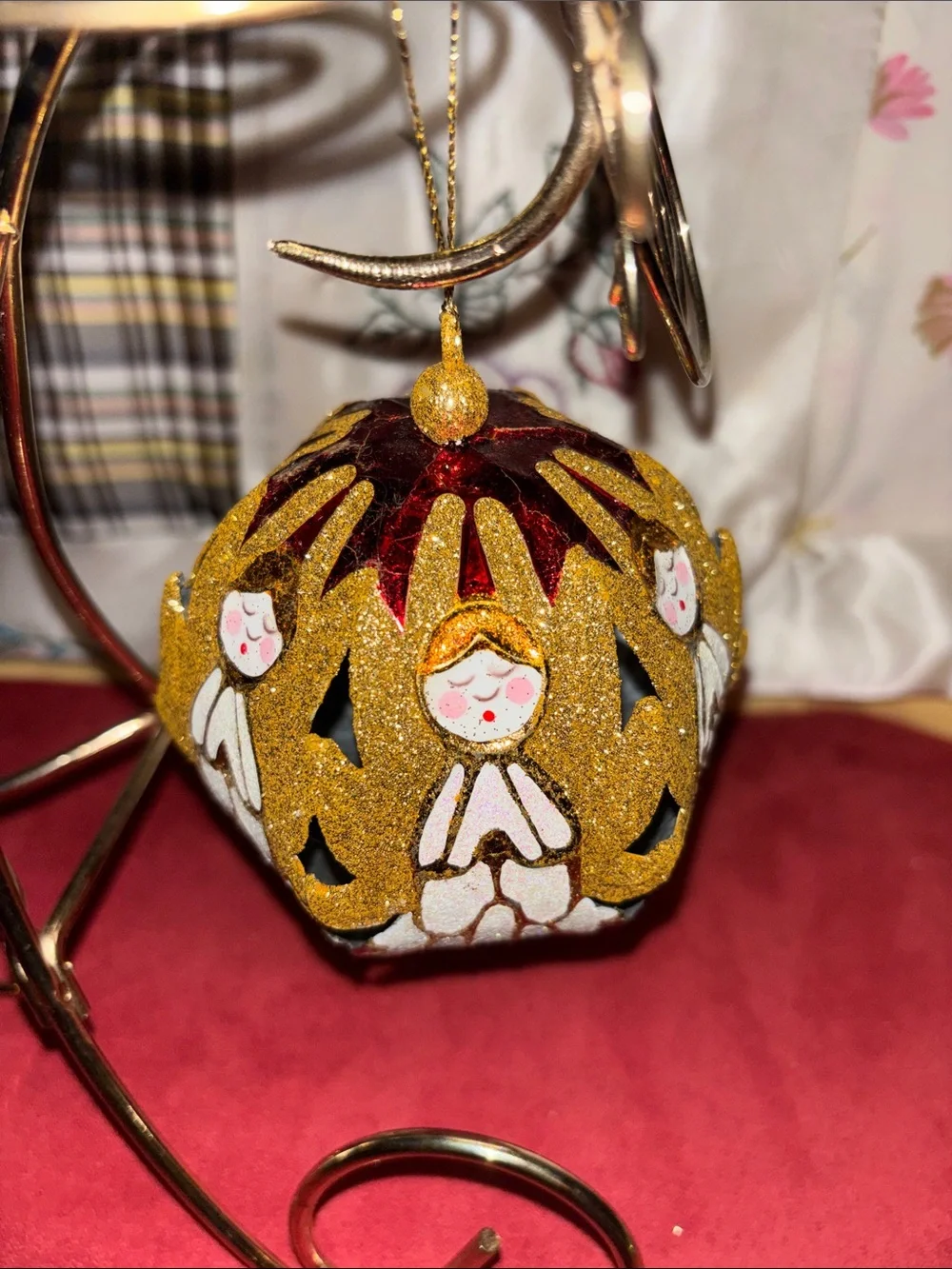Pier 1 Angel Glitter Ball Ornament!